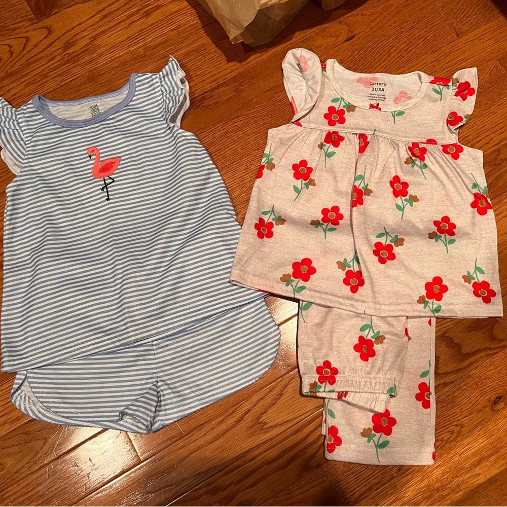 Carter's Blue and Red Pajama Sets for Cozy Comfort